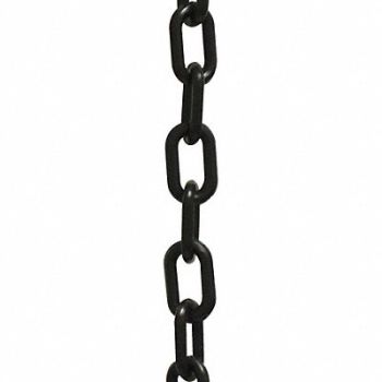 MR. CHAIN Plastic Chain 2 50 ft L Black, 52YA88