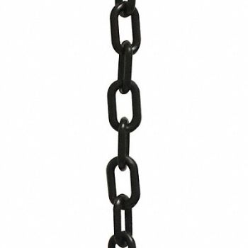 MR. CHAIN Plastic Chain 2 100 ft L Black, 52YA89