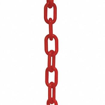 MR. CHAIN Plastic Chain 2 50 ft L Red, 52YA91