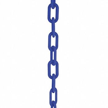 MR. CHAIN Plastic Chain 2 50 ft L Blue, 52YA94