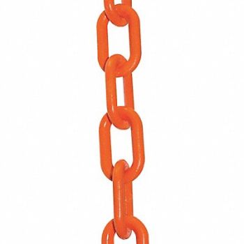 MR. CHAIN Plastic Chain 2 100 ft L Safety Orange, 52YA98