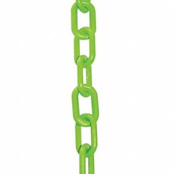 MR. CHAIN Plastic Chain 2 100 ft L Safety Green, 52YC02