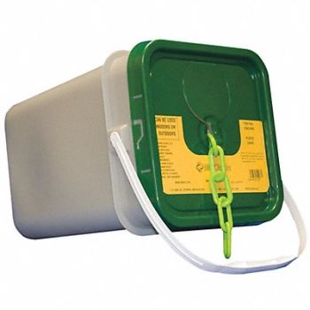 MR. CHAIN Plastic Chain 2 120 ft L Safety Green, 52YC03