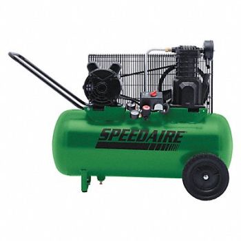 SPEEDAIRE Portable Air Compressor 15gal Horizontal, 52YM09
