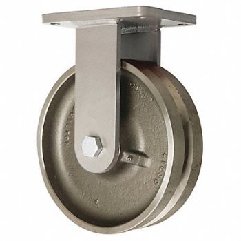 HAMILTON V-Groove Track-Wheel Plate Caster Rigid, 52YU10