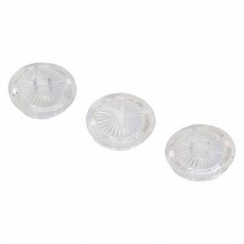 KISSLER Index Buttons 1-1/16 in Size Chrome, 52YX93