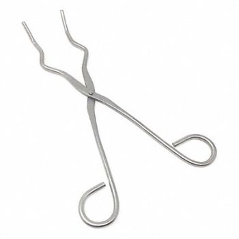 SCIENTIFIC LABWARES Crucible Tongs Nichrome 9-1/2 L, 52ZK16