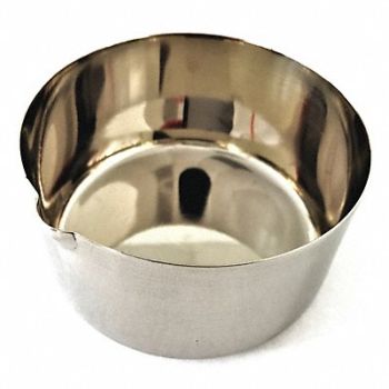 SCIENTIFIC LABWARES Weighing Dish with Lip 100mL Nickel, 52ZK44