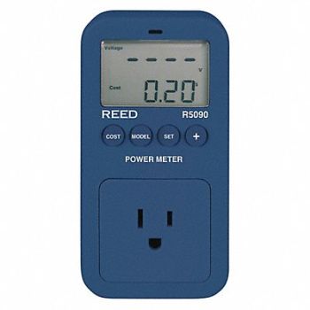 REED INSTRUMENTS Power Meter 1800W 15A 100 to 150V, 52ZK69