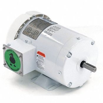 LEESON Motor 1 HP 1760 143JM 208-230/460V, 52ZW10