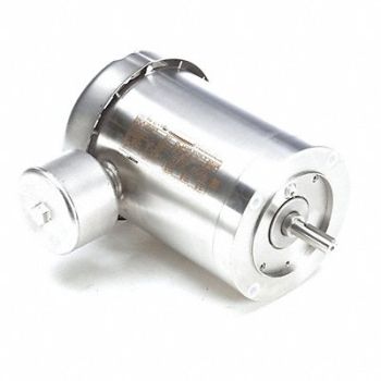 LEESON Motor 1 HP 1760 56C 208-230/460V, 52ZW24