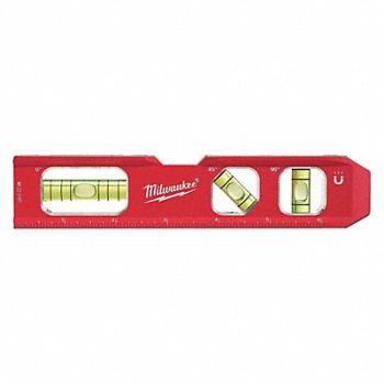 MILWAUKEE Torpedo Level 7 L 3 Total Vials Magnetic, 52ZW33
