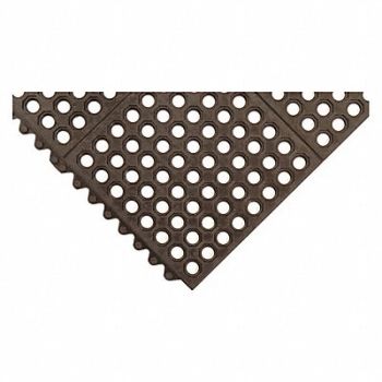NOTRAX Drainage Mat 3 ft L 3 ft W Black, 52ZZ12