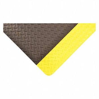 NOTRAX Antifatigue Mat Black YllwBrdr 3x10ft, 39R773