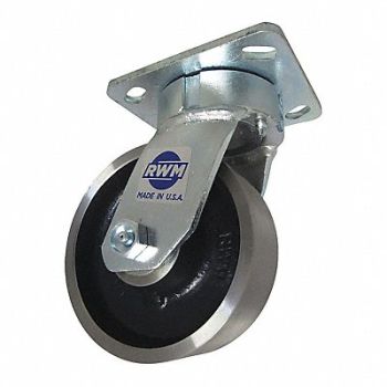 RWM Kingpinless Plate Caster Swivel 1500 lb., 53CF36