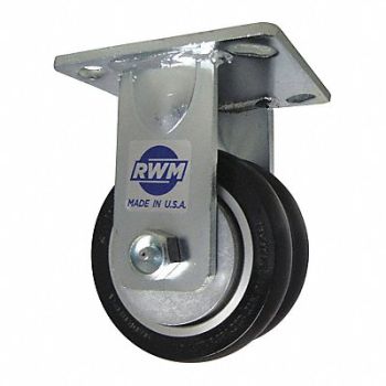 RWM Kingpinless Plate Caster Rigid 2000 lb., 53CF89