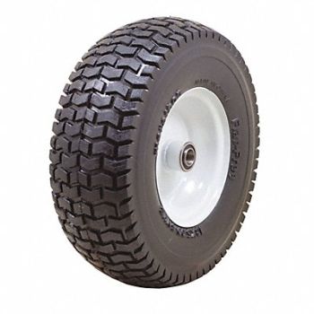 GRAINGER APPROVED Flat-Free Wheel 6 Tire Rim Dia 325 lb., 53CM64