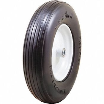 GRAINGER APPROVED Flat-Free Wheel 15-1/2 375 lb., 53CM67