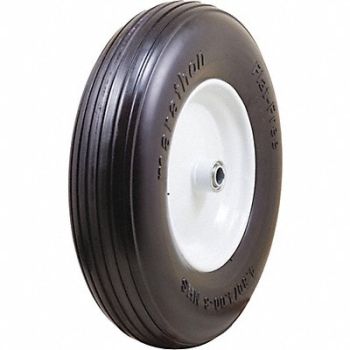 GRAINGER APPROVED Flat-Free Wheel 15-1/2 375 lb., 53CM69