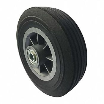GRAINGER APPROVED Solid Rubber Wheel 8 dia 450 lb., 53CM74
