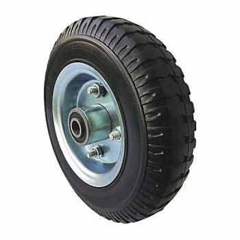 GRAINGER APPROVED Solid Rubber Wheel 8 dia 300 lb., 53CM76