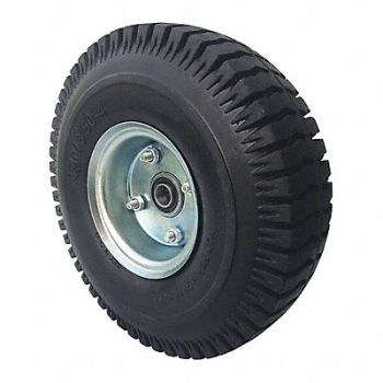 GRAINGER APPROVED Solid Rubber Wheel 10-3/16 390 lb., 53CM77