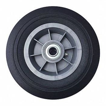 GRAINGER APPROVED Solid Rubber Wheel 8 dia 450 lb., 53CM84