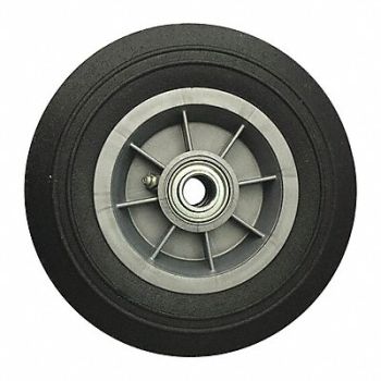 GRAINGER APPROVED Solid Rubber Wheel 8 dia 450 lb., 53CM85
