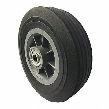 GRAINGER APPROVED Solid Rubber Wheel 8 dia 500 lb., 53CM86