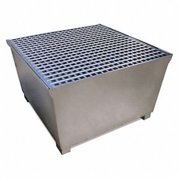 ULTRATECH Drum Spill Containment Pallet 35 H, 53CP56