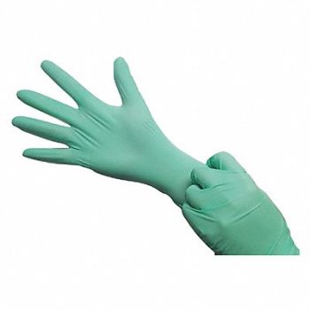 CONDOR J4951 Disposable Gloves Rubber Latex XL PK100, 53CV59