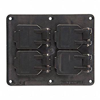 LEGRAND Weatherproof Cover 5-1/4 H x 4-17/64 W, 53CX54