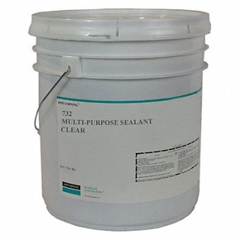 DOW CORNING Sealant Silicone Base Clear Pail, 53DC04