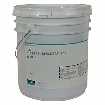 DOW CORNING Sealant Silicone Base White Pail, 53DC05