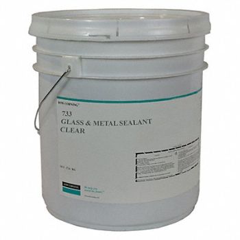 DOW CORNING Sealant Silicone Base Clear Pail, 53DC18