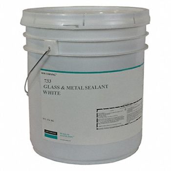 DOW CORNING Sealant Silicone Base White Pail, 53DC19