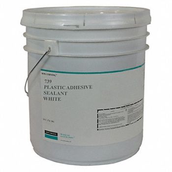DOW CORNING Sealant Silicone Base White Pail, 53DC71