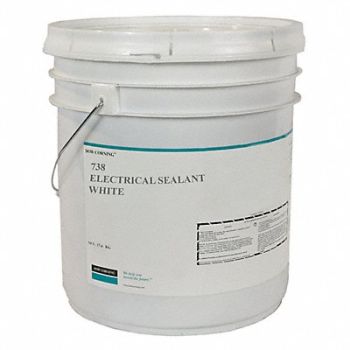 DOW CORNING Sealant Silicone Base White Pail, 53DC88