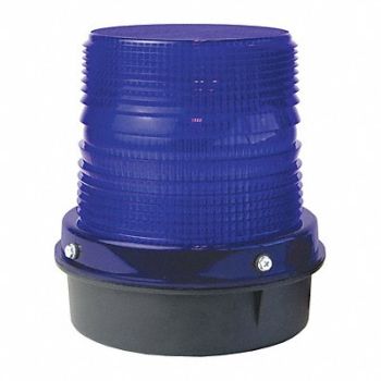 HUBBELL GAI-TRONICS Strobe Light Aluminum/Plastc Blue 120VAC, 53DE10