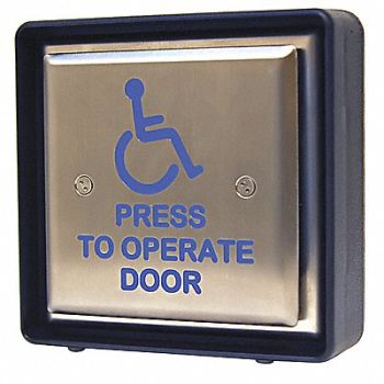 MS SEDCO Handicap Door Access Switch Push Button, 53DG98