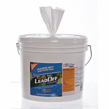 HYGENALL LEADOFF Lead Removing Wipes Bucket PK2, 53DJ74