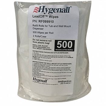 HYGENALL LEADOFF Lead Removing Wipes Bag PK2, 53DJ77
