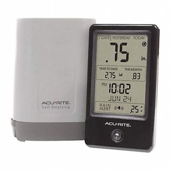 ACURITE Rain Gauge 0 to 99.9 Range LCD Display, 53DP82