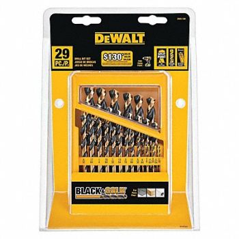 DEWALT Jobber Length Drill Set 29pc HSS, 53DR59