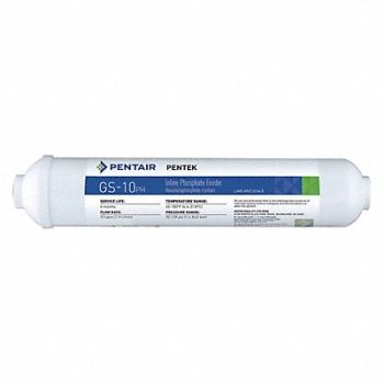 PENTAIR/PENTEK Inline Water Filter 0.5 gpm 10 H 125 psi, 53DT37