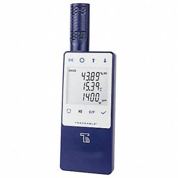 TRACEABLE Cardon Dioxide Meter 0 to 10 000 ppm, 53DU67