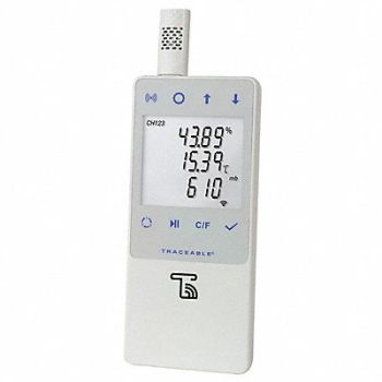 TRACEABLE Data Logging Barometer 500 to 1030 mbar, 53DU69