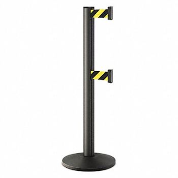 LAVI Barrier Post Steel Black Wrinkle, 53DX32
