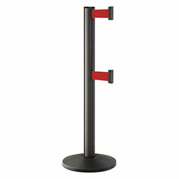LAVI Barrier Post Steel Black Wrinkle, 53DX33