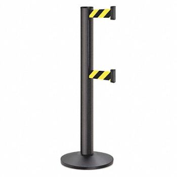 LAVI Barrier Post Steel Black Wrinkle, 53DX36